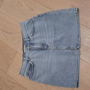 Billabong Distressed Jean Skirt Sz 29